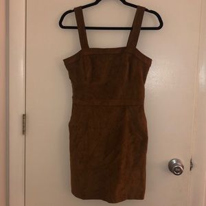 NWT - tan suede mini dress - Abercrombie - size S